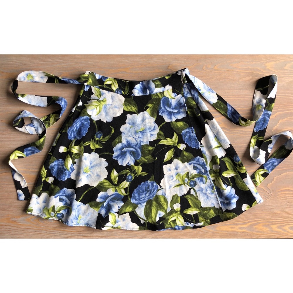 Floral Wrap Skirt